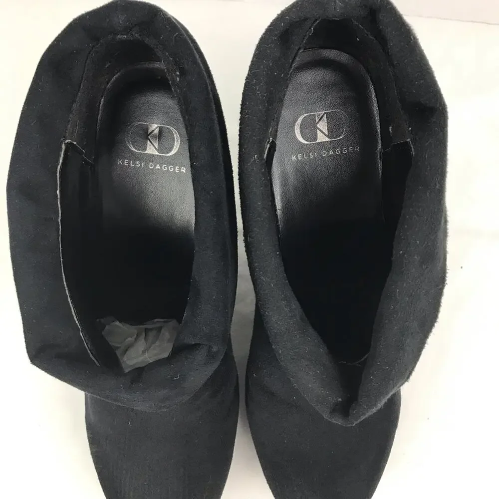 Kelsi Dagger WILMA Vegan Suede Ankle Bootie Sz 9.5